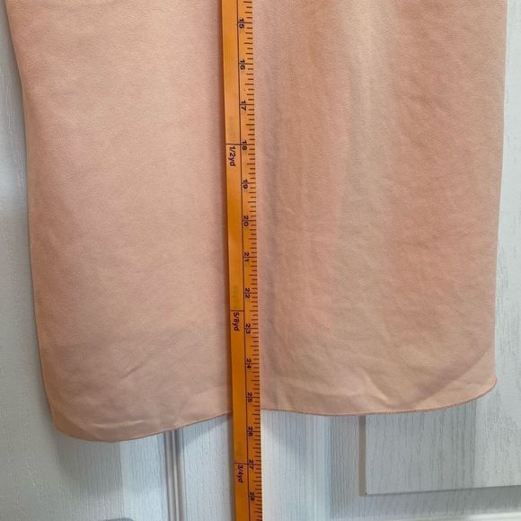 Wilfred Women's Shirt Top Sleeveless Sheer V-neck Button Up Hi-Low Peach Small - Picture 12 of 14